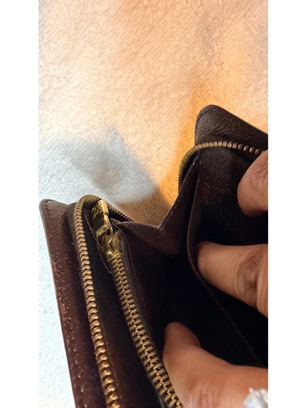 Louis Vuitton Damier Ebene Zippy Wallet - CA0012